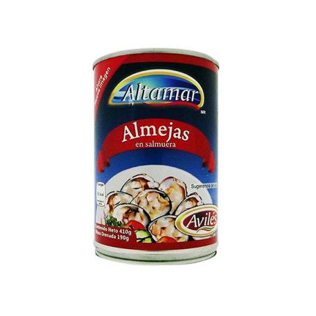 Almejas en salmuera Altamar Lata de 410 g-AbarrotesyMasLuz- Productos del mar
