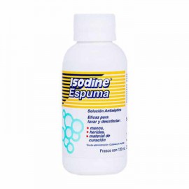 Antiseptico Isodine Espuma Botella de 120 mL-AbarrotesyMasLuz- Productos de farmacia para rest