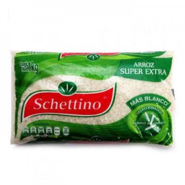 Arroz de grano largo Schettino al 5% Bolsa de 1 Kg-AbarrotesyMasLuz- Arroz
