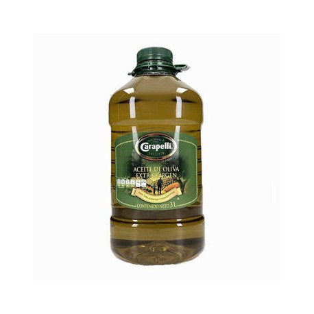 Aceite de oliva Extra Virgen Carapelli Galon de 3 L-AbarrotesyMasLuz- Aceite de oliva