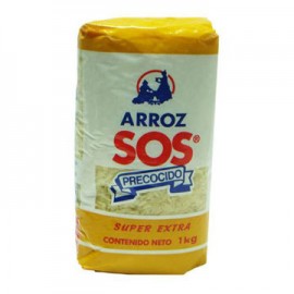 Arroz precocido SOS Amarillo Bolsa de 1 Kg-AbarrotesyMasLuz- Semillas