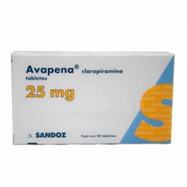Avapena Cloropiramina 20 tabletas de 25 mg-AbarrotesyMasLuz- Medicamentos sin receta