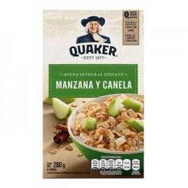Avena Instant con manzana y canela Quaker 8 sobres 280 g-AbarrotesyMasLuz- Abarrotes