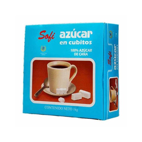 Azucar en cubitos Sofisa Caja de 1 Kg-AbarrotesyMasLuz- Endulzantes