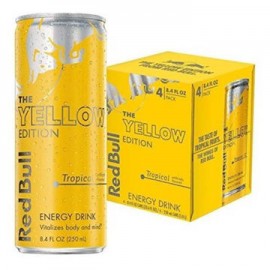 Bebida energetica Red Bull Tropical Edition 24 piezas de 250 mL-AbarrotesyMasLuz- Jugos y bebidas